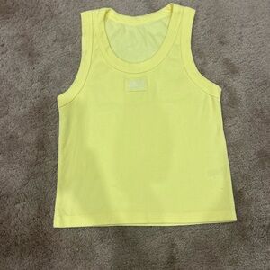 Daily drills Lemonade Yellow Monochrome Logo Patch Tank M/L